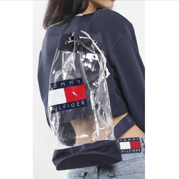 clear tommy hilfiger backpack